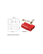 Ionnic High Current Connector - Red 350A