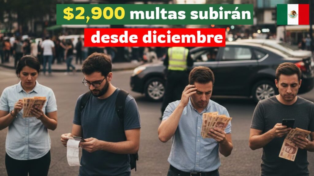 $2,900 multas subirán desde diciembre