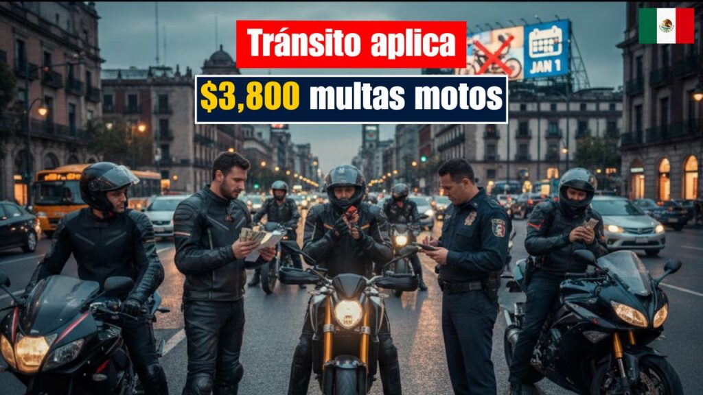 Tránsito aplica $3,800 multas motos