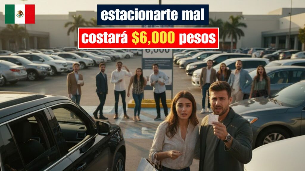 estacionarte mal costará $6,000 pesos