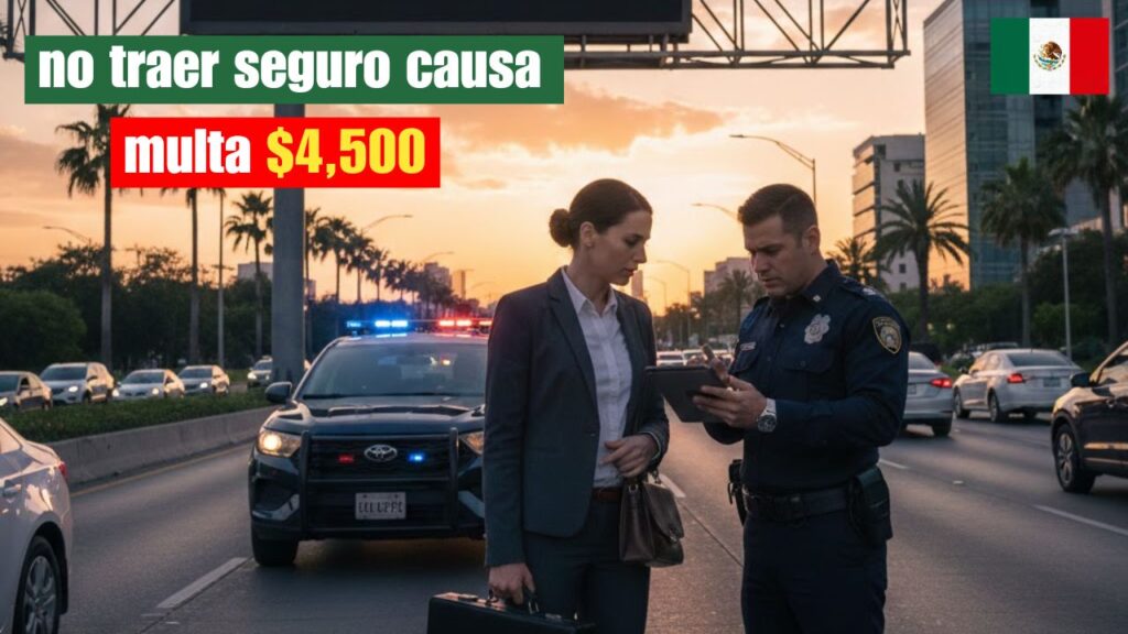 no traer seguro causa multa $4,500